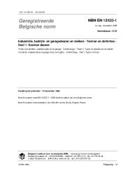NBN EN 12433-1:1999