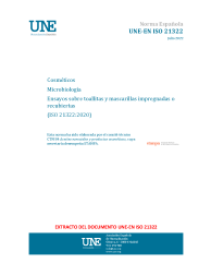 UNE-EN ISO 21322:2022