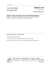 NBN EN 15749:2009