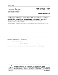 NBN EN ISO 17654:2011