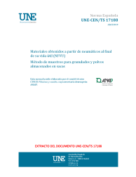 UNE-CEN/TS 17188:2019