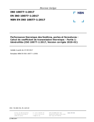 NBN EN ISO 10077-1:2017