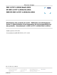 NBN EN ISO 11737-1:2018/A1:2021