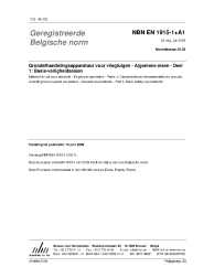 NBN EN 1915-1+A1:2009