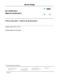 NBN EN 12440:2017