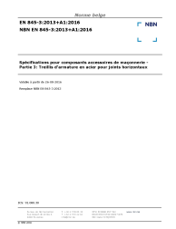 NBN EN 845-3:2013+A1:2016