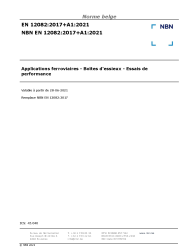 NBN EN 12082:2017+A1:2021