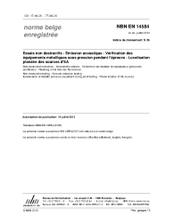 NBN EN 14584:2013
