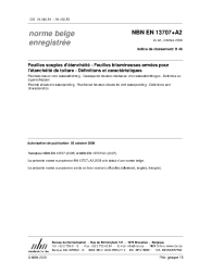 NBN EN 13707+A2:2009