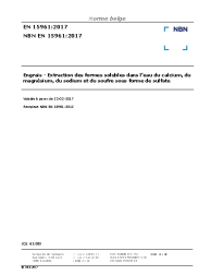 NBN EN 15961:2017