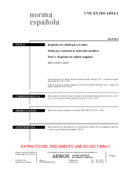 UNE-EN ISO 14554-1:2014