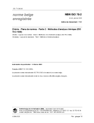 NBN ISO 78-2:2003