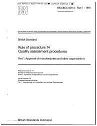BS CECC 00114-1:1991
