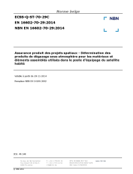 NBN EN 16602-70-29:2014