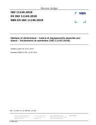 NBN EN ISO 11145:2019