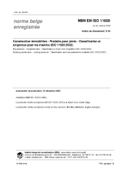NBN EN ISO 11600:2004