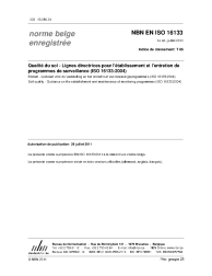 NBN EN ISO 16133:2011