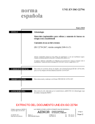 UNE-EN ISO 22794:2010