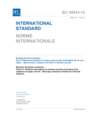 IEC 60034-14:2003+AMD1:2007 Edition 3.1