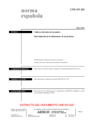 UNE-EN 325:2012 (R2018)