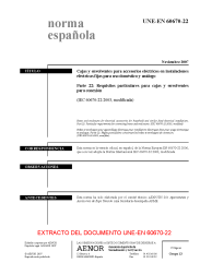 UNE-EN 60670-22:2007