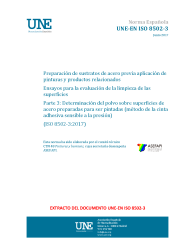 UNE-EN ISO 8502-3:2017