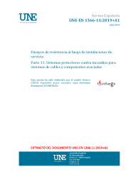 UNE-EN 1366-11:2019+A1:2022