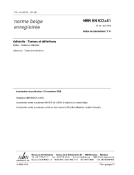 NBN EN 923+A1:2008