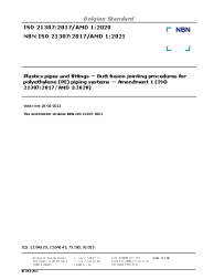 NBN ISO 21307:2017/A1:2021
