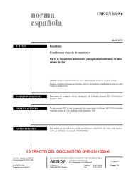 UNE-EN 1559-6:1999 (R2019)