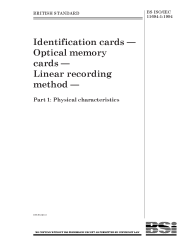 BS ISO/IEC 11694-1:1994