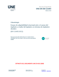 UNE-EN ISO 22683:2023