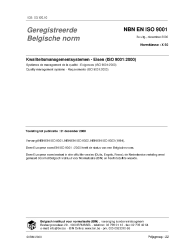 NBN EN ISO 9001:2000