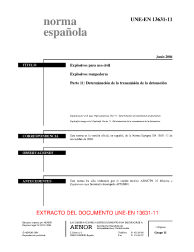 UNE-EN 13631-11:2004 (R2015)