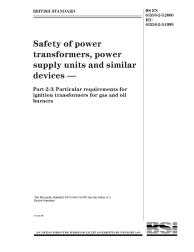 BS EN 61558-2-3:2000