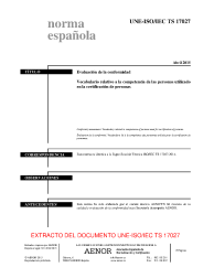 UNE-ISO/IEC TS 17027:2015