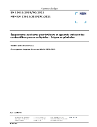 NBN EN 13611:2019/AC:2021