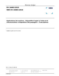 NBN EN 16683:2016