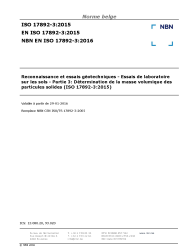 NBN EN ISO 17892-3:2016