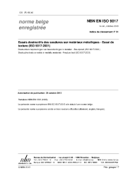 NBN EN ISO 9017:2013
