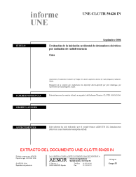 UNE-CLC/TR 50426:2006 IN