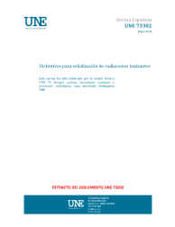 UNE 73302:2018