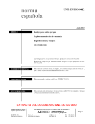 UNE-EN ISO 9012:2012