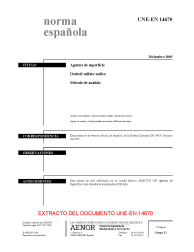 UNE-EN 14670:2005 (R2015)