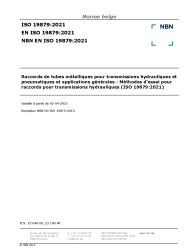 NBN EN ISO 19879:2021