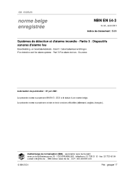 NBN EN 54-3:2001