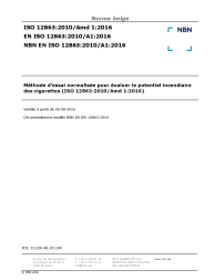 NBN EN ISO 12863:2010/A1:2016