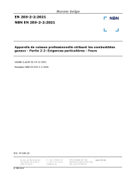 NBN EN 203-2-2:2021