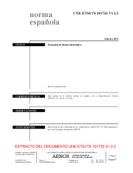 UNE-ETSI/TS 101733 V1.2.2:2011