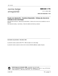 NBN EN 1779:1999